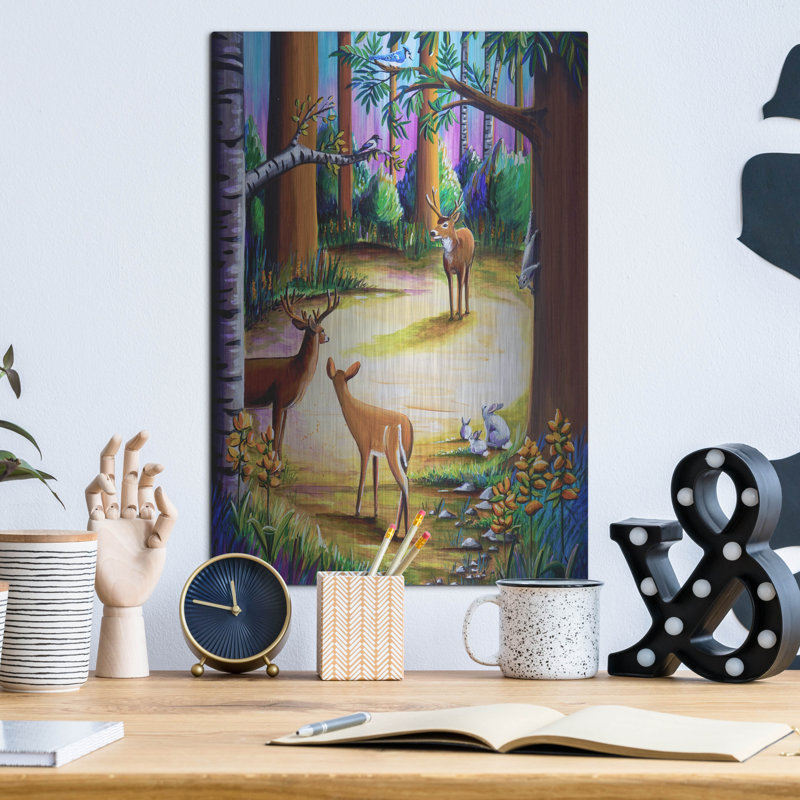 «Milli Pines» par Cindy Thornton, Millwood Pines, art mural en métal, H 16 po x l 12 po