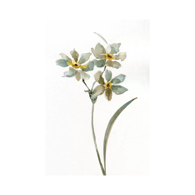 Neutral Botanical I by Nan - Wrapped Canvas Painting, 30.48 cm H x 45.72 cm W