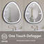32 po x 32 po Miroir gris