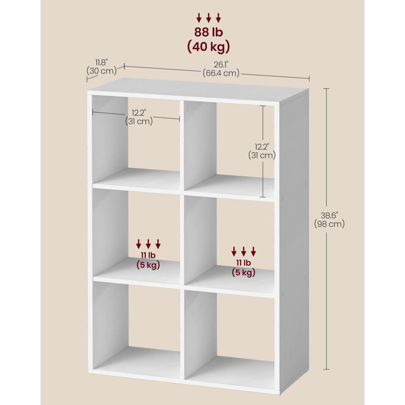 98cm H x 66.4cm W Bookcase