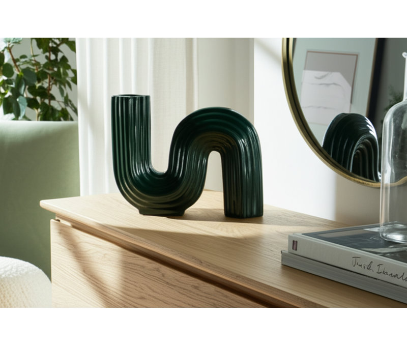 Laurelton 6'' Table Vase, Dark Green