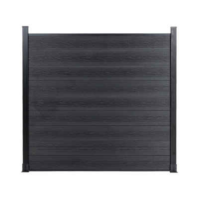 6Ft H X 120Ft W (20 Panels) Composite Privacy Fence Panel With Aluminum Frame, No Dig Easy Install