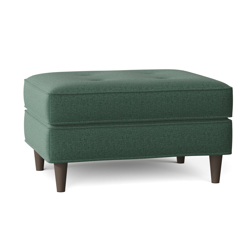 Repose-pieds standard capitonné 32 "Aabas, Chenille Vibe Coastal