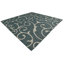 Tapis intérieur / extérieur bleu sarcelle en polypropylène tissé à la machine-2061074814