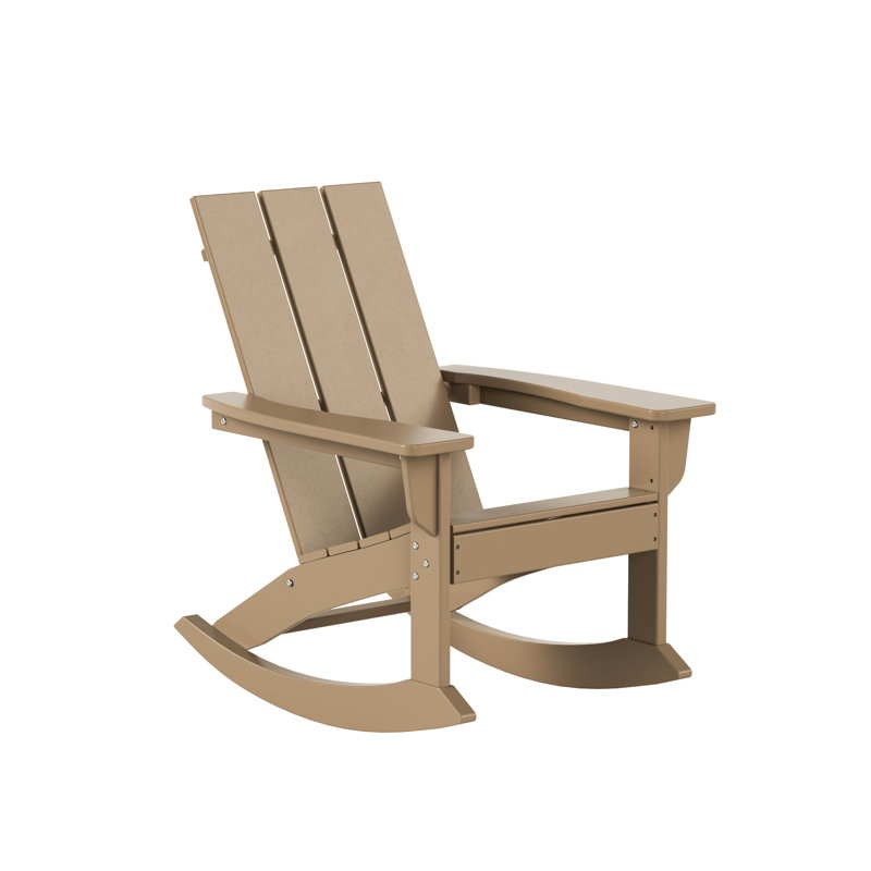 Joubert Outdoor Adirondack Chair, Weathered Wood