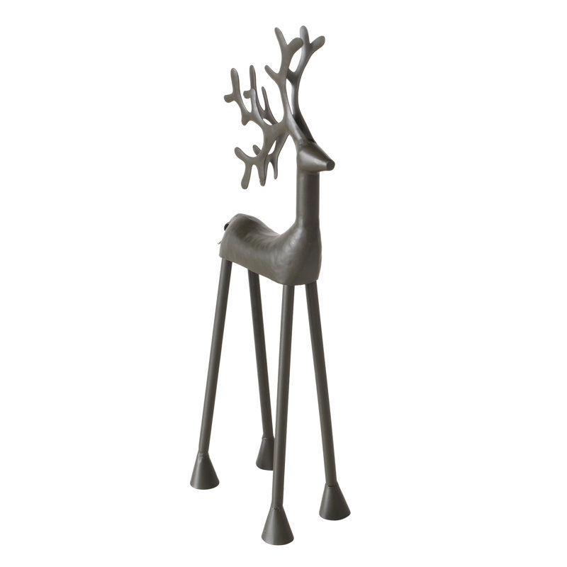 Figurine de renne rustique, 14,75 pouces