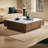 Black walnut rock board square coffee table-104904340