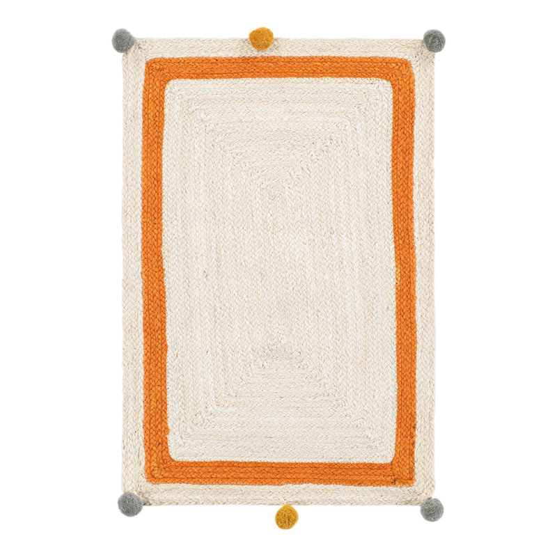 Tapis pour enfants en jute tressé, Rectangle 2' x 3'1"
