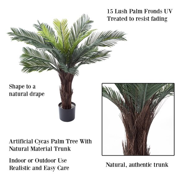 Bay Isle Home 36'' Faux Palm Tree In Pot & Reviews 