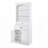 Bathroom Storage Cabinet with Two Doors, Drawers, Adjustable Shelf & Three Open Shelves