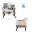 chaises de salon, chaise de lecture, chaise simple colorée