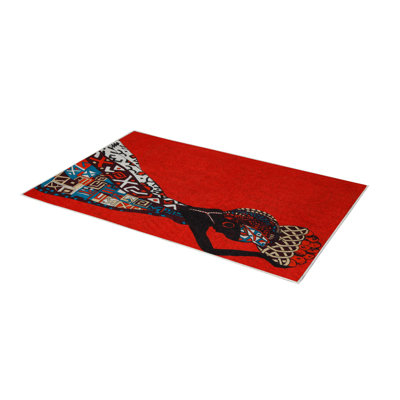 Premium Hall Carpet, 3D Digital Printed, 39.4 x 59.1 Inches | 100% Polyester, Antibacterial, Non-Slip Underside | Pile Height: 0.04 Inches, Machine Washable, Ideal for Living Room & Entryway Decor