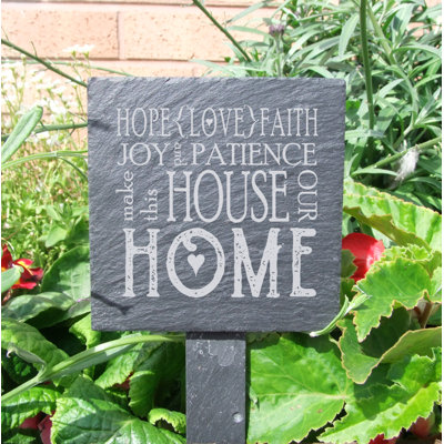 Burwell Stone Plants & Flowers Garden Sign