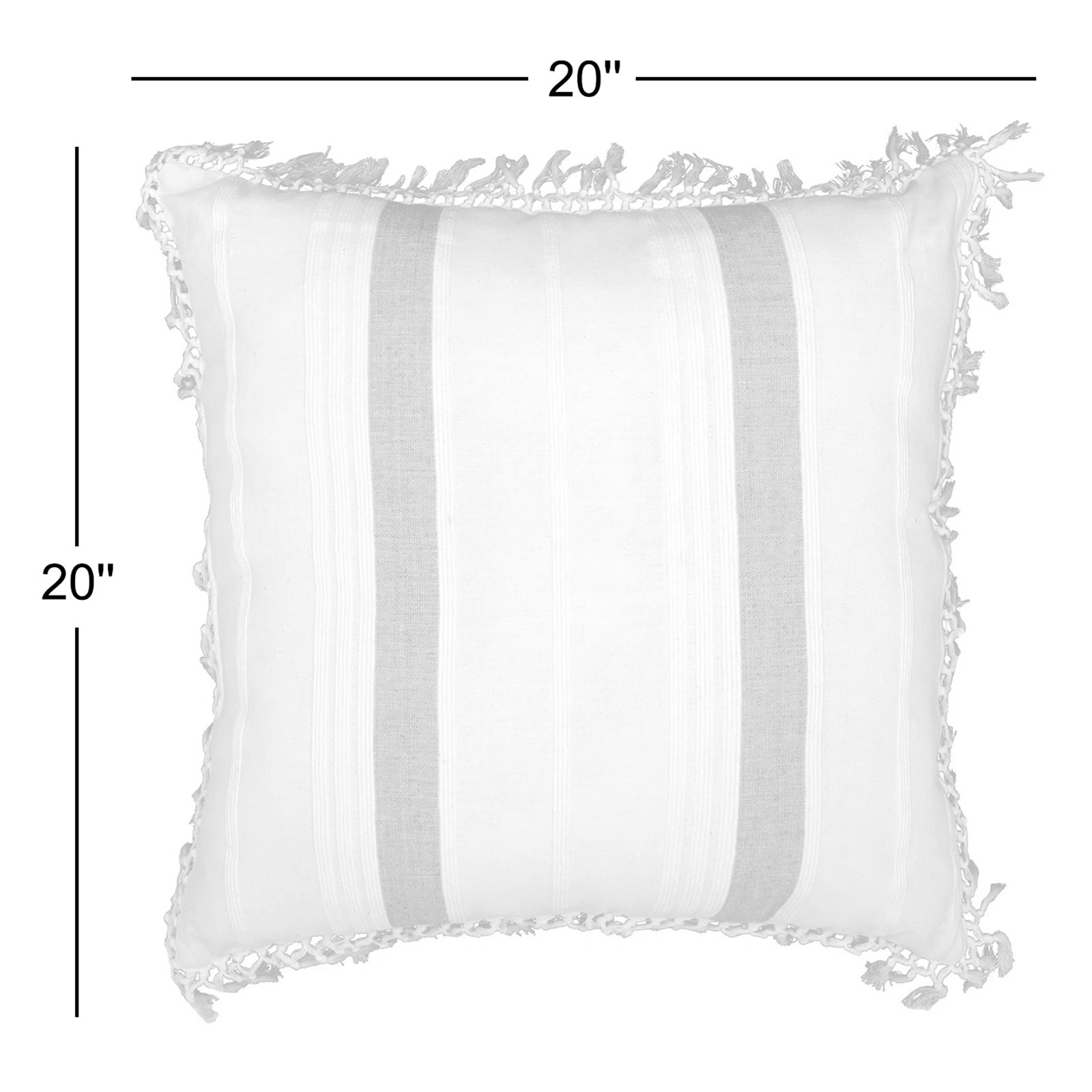 Nathan 20" x 20" Throw Pillow, Seaglass
