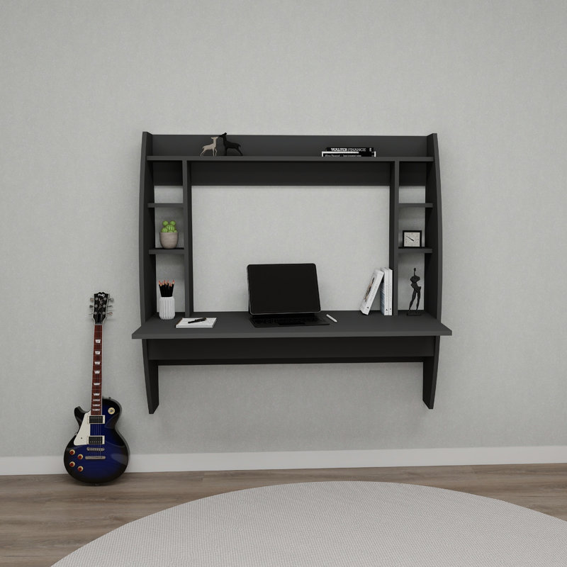 Floating Desk Rectangular Aidy, Anthracite