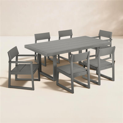 POLYWOOD® Edge 78" Patio Dining Set