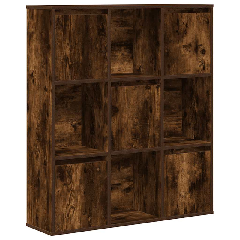 Bookcase 89X24x101.5 Cm Engineered Wood, Smoked Oak