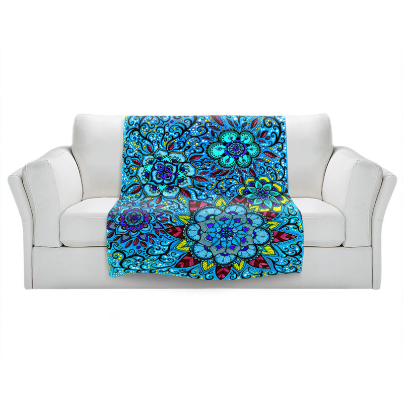Hand Woven Throw Blanket, 51" x 60"