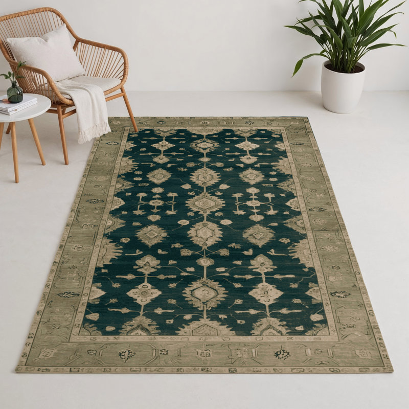 Tapis vert intérieur et extérieur surteint, Rectangle 5 pi x 7 pi