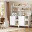 Large Drawer Wood Bookshelf With Lock & Charging Station-439143945