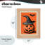 Plaque murale rétro avec cachet Jack-o-Lantern, design par Arlington Prints