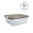 Sterilite ShelfTotes Clear Latched Plastic Storage Container