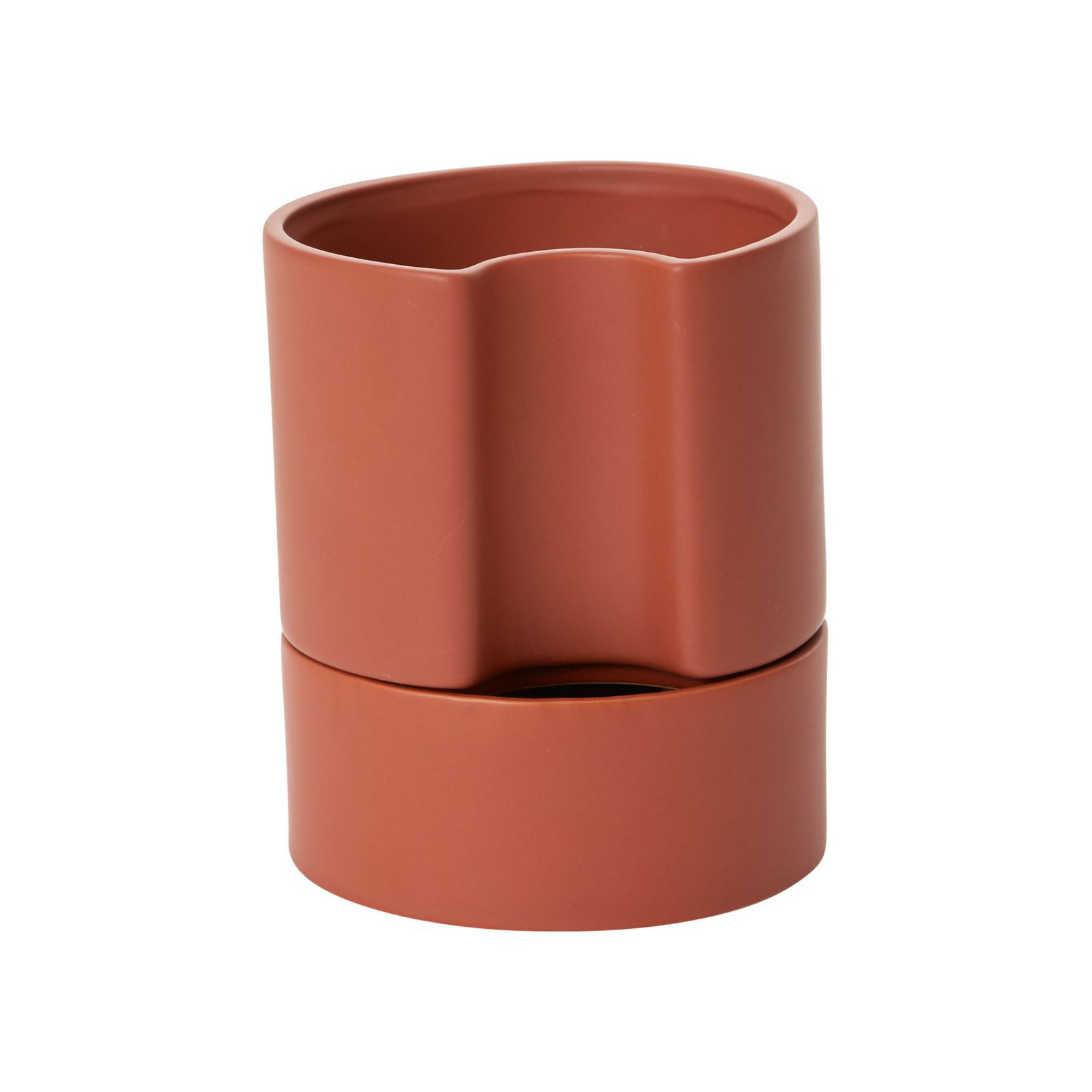 Patti Handmade Ceramic Pot Planter, Terracotta, 7" H x 6" W x 6" D