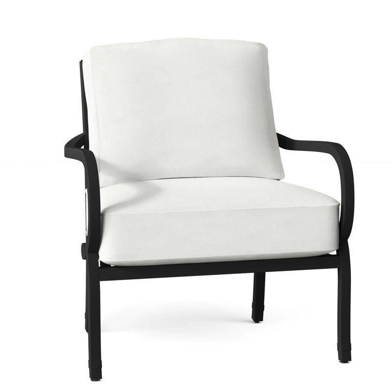 Somerset Patio Chair with Cushions, No Welt, Verona Fossil