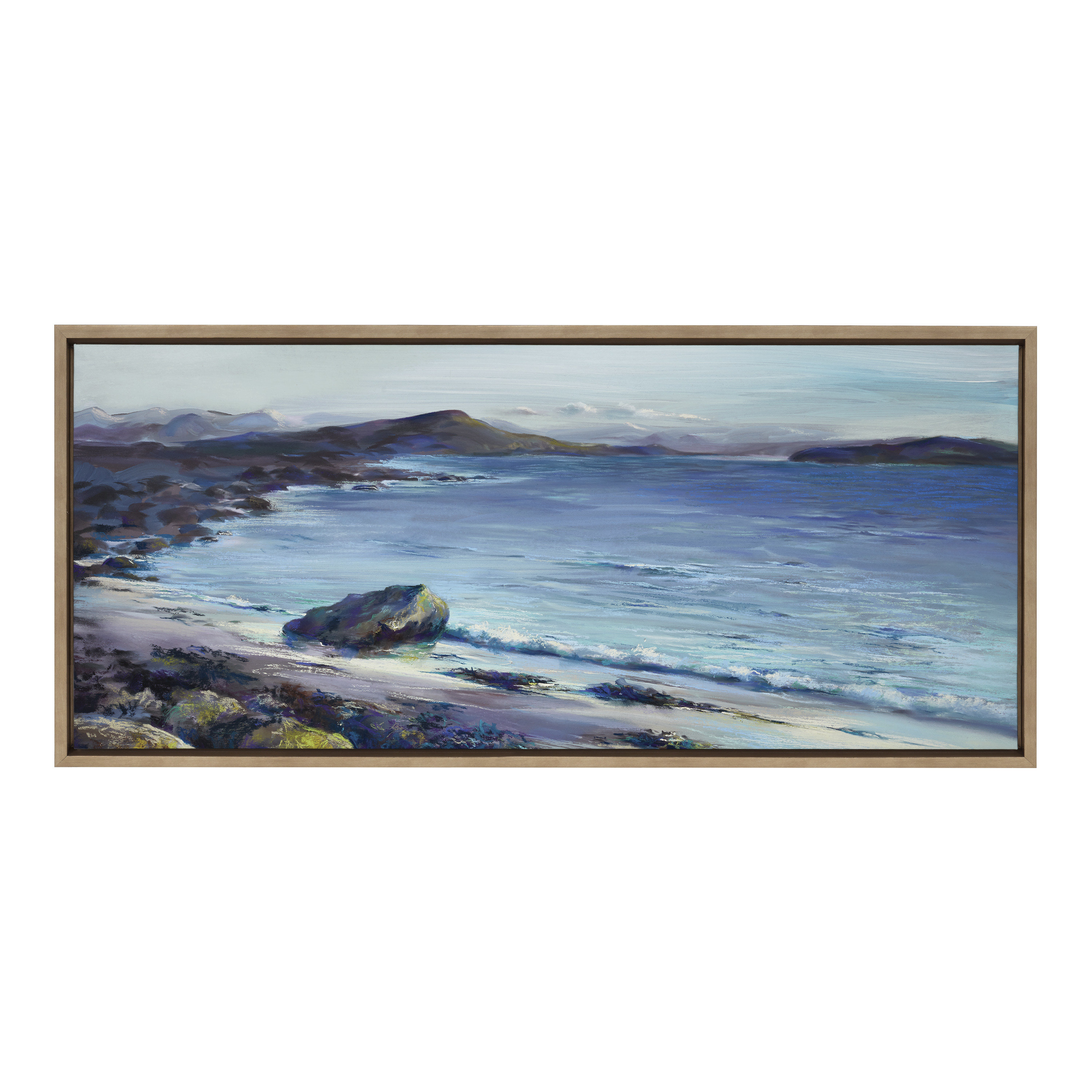 Rosecliff Heights Collan Beach Mountain Landscape - Floater Frame Print ...