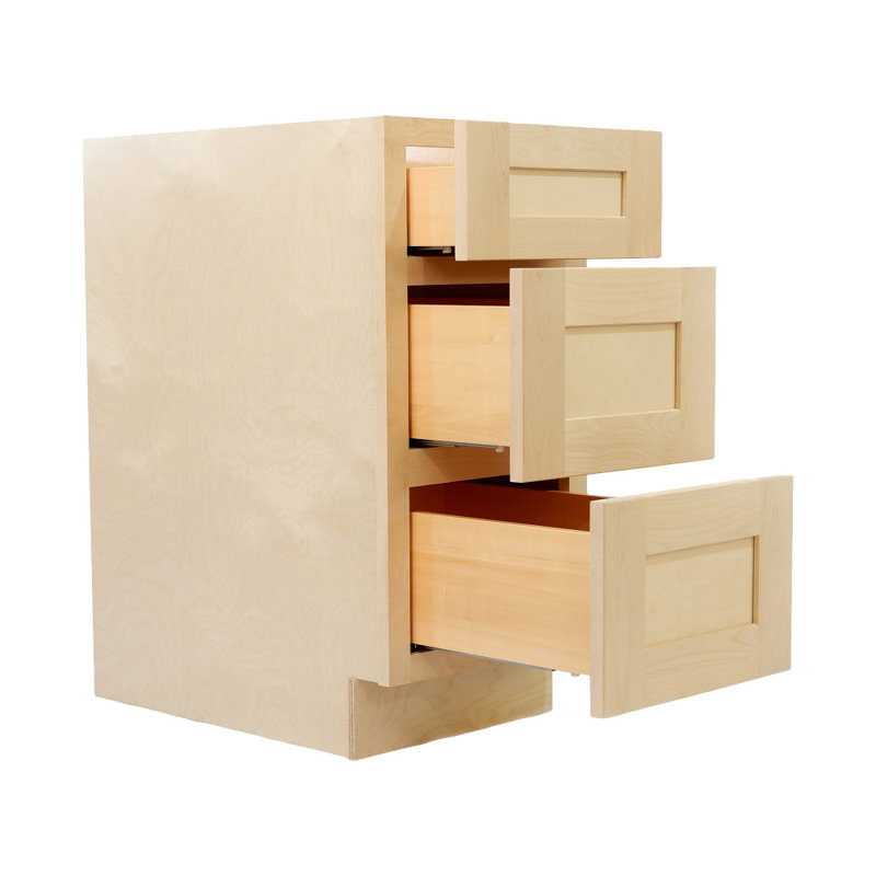 Armoire de cuisine Design House, 18 po, bouleau brut, Natural, H 34,5 po x l 18 po