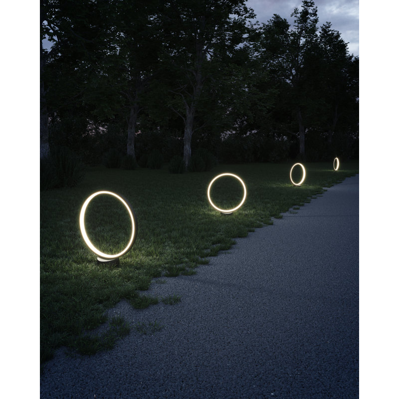 Parc LED Bollard Light, 10.875" H x 9.375" W x 4.75" D, 6 W