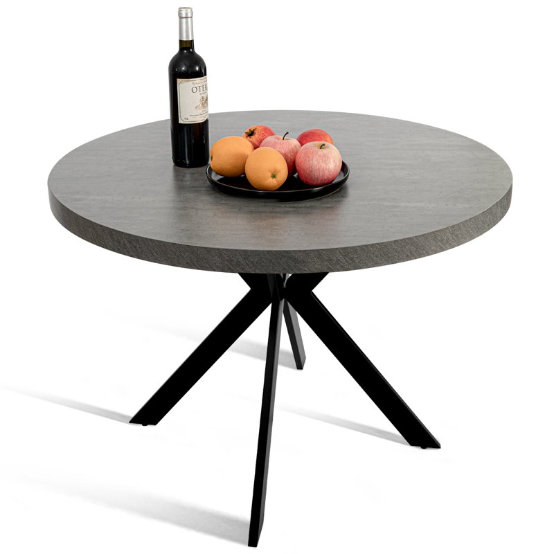 Table de salle à manger ronde 17 Stories Mid-Century Modern