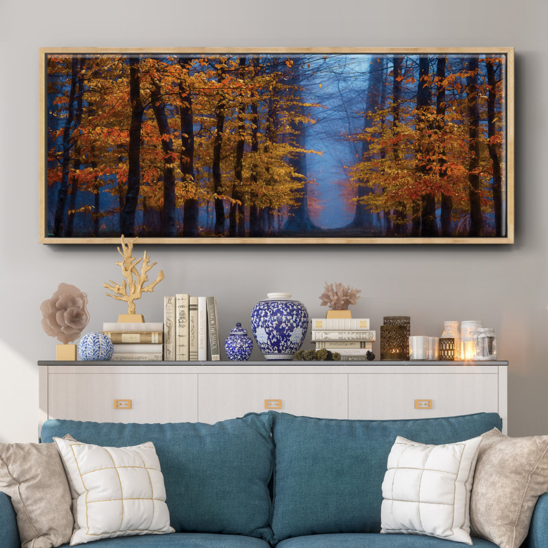 The Path of- Framed Canvas, 20" H x 50" W