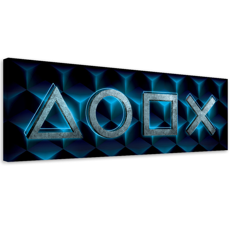 Game Symbols - Wrapped Canvas Print