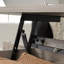 Table basse à plateau relevable, finition brune