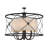 Nashwa Fabric Semi Flush Mount