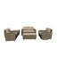 Chaise de patio pivotante avec coussins
