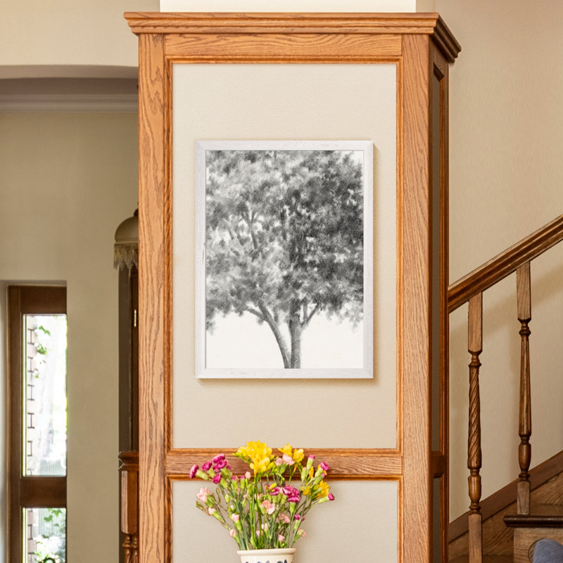 « rétro arbor study i » par paul cezanne-cadre photo, reproduction d’art, H 44 po x l 32 po x P 1,25 po