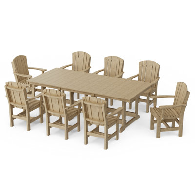 Heritage 7-Piece Arm Chair Rectangular Dining Set