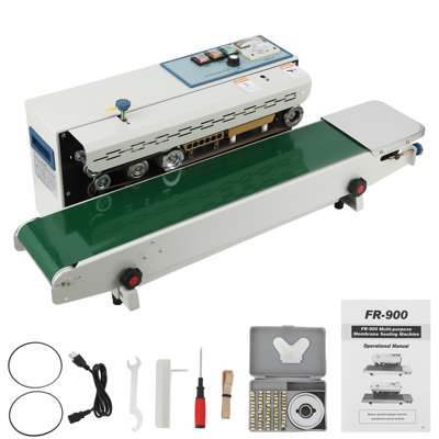 Continuous Band Sealer, Fr-900 Automatic Horizontal Band Sealer 110v, Band Sealer With Temperature Control