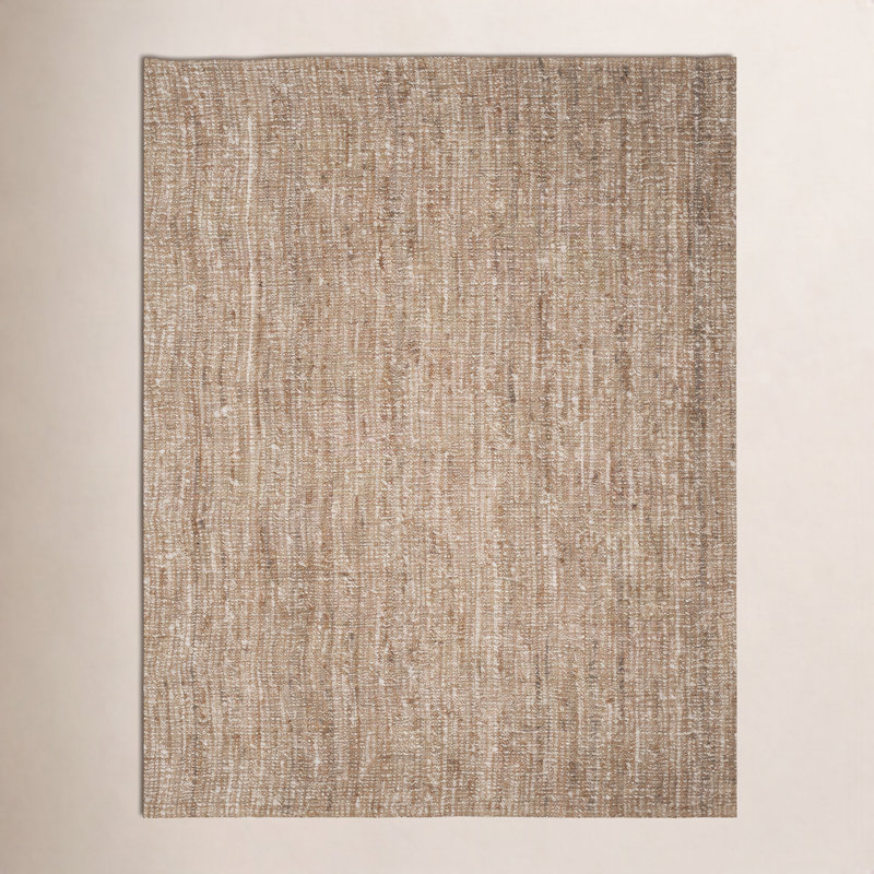 Alda Hand Woven Jute No Pattern Rug, Rectangle 6' x 8'