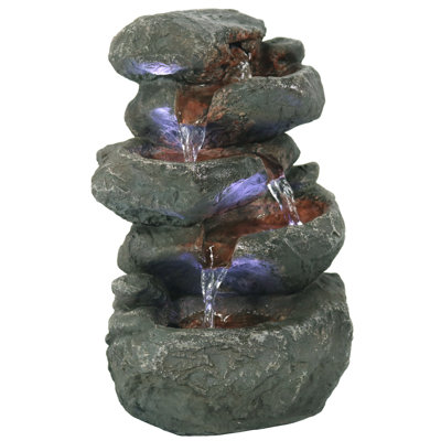  Resin Fibreglass Fountain with Light