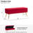 Velvet Storage Ottoman Bench Modern Bedroom End of Bed Bench with Gold Legs-237618288-237985587