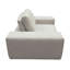 Fauteuil modulaire surdimensionné Joa avec dossier réglable, polyester grège clair