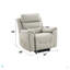 Fauteuil inclinable électrique en cuir synthétique Marsha