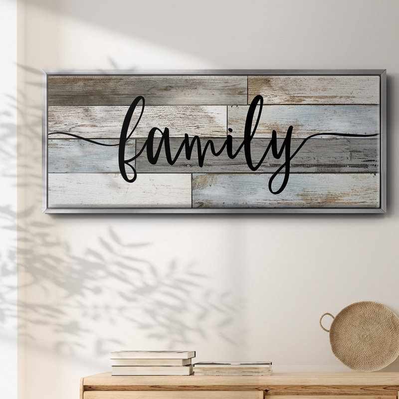 Famille - toile encadrée, H 20 po x l 50 po