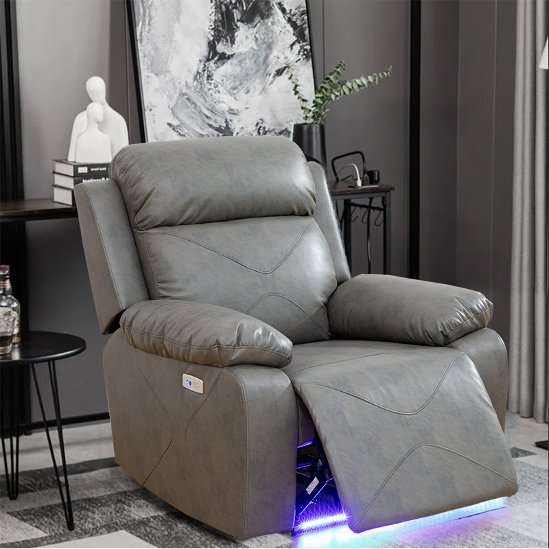Faux Leather Recliner