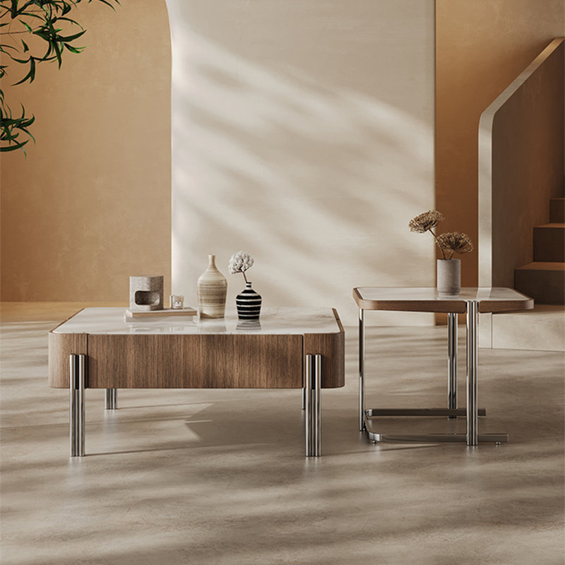 Table basse simple en pierre micro-cristalline