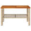 Nooralam Solid Wood Metal Outdoor Patio Table-137982662-137982663