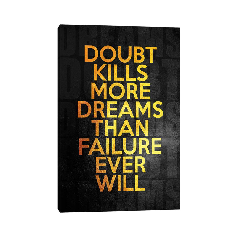 Dreams Over Doubt by Adrian Baldovino - Wrapped Canvas Painting, 66.04 cm H x 45.72 cm W x 3.175 cm D